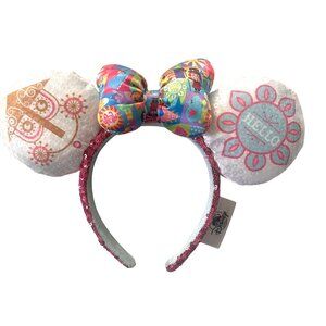 Disney Parks Minnie Mouse Ears It's a Small World Sequined Headband Limited Edit